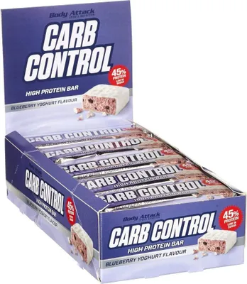 Produktbild von Body Attack Carb Control - Proteinriegel 100g (15 Riegel)