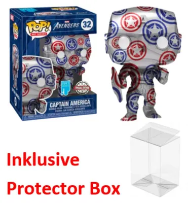Produktbild von Funko Pop Marvel: Avengers 2020 Game - 32 Captain America Art Series (special Edition) 9 Cm