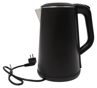 Produktbild von Elektrischer Wasserkocher 1,6L - Teekocher mit Temperaturregelung - 1500W - LED-Touchdisplay - Edelstahl - 45–100°C - 220V EU-Stecker - Schwarz