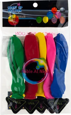 Zdjęcie produktu dla TG41913-2 Balony świecące led PODŚWIETLANE 5SZT MIX KOLORÓW