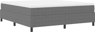 Produktbild von vidaXL Boxspringbett Hellgrau und Weiß 180 x 200 cm Cordstoff