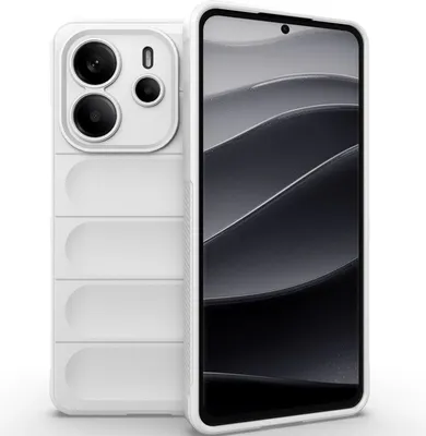 Produktbild von Handyhülle für Xiaomi Redmi Note 14 4G Weich TPU Silikon Stossfest Anti-rutsch Hülle Weiß