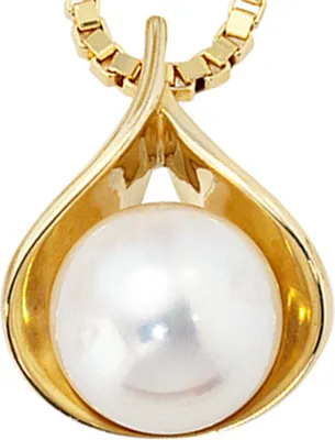 Produktbild von JOBO Anhänger 585 Gold Gelbgold 1 Süßwasser Perle