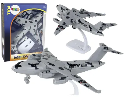 Image de Figurine d'avion militaire Moro United HW-605 gris