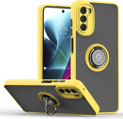 Produktbild von Moto G 5G 2022 Hülle, Ring Halter Ständer Matte Transluzent TPU Rahmen Stoßfest Schutzhülle für Motorola Moto G 5G 2022