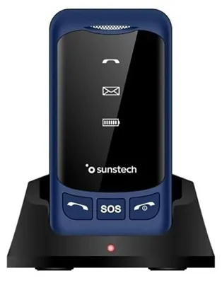 Obrázek produktu pro Mobilní telefon Sunstech CELT25, modrý, Dual SIM, 4G, SOS, s nabíjecí základnou