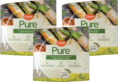 Produktbild von 3er Pack CAU TRE Reispapier, rund, Durchmesser 22 cm [3x280g]
