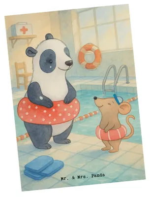 Produktbild von Mr. & Mrs. Panda Postkarte Otter Schwimmen Design - Weiß - Geschenk, Postkarten, Grußkarte, Wassersport, Schwimmkurs, Ansichtskarten, Ansichtskarte, bildkarte