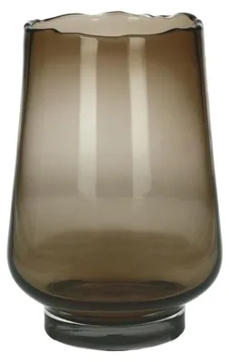Produktbild von Pomax Elyza Vase und Windlicht aus Glas, Bernstein, Ø 25 x H 36 cm