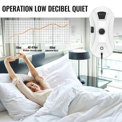 Zdjęcie produktu dla Robot do mycia okien - robot do czyszczenia szyb - 5600 Pa - Inteligentne wykrywanie krawędzi - 220–240 V - Bez funkcji rozpylania wody