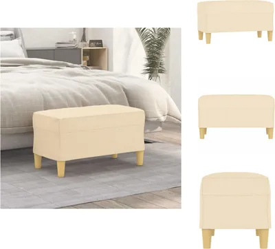 Obrázek produktu pro vidaXL Lavice krémová 70x35x41 cm látka - Lavice