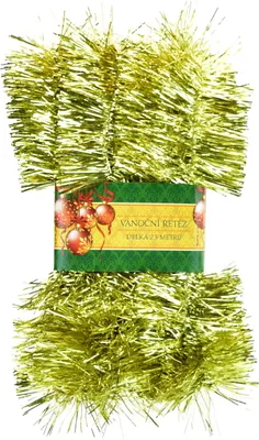 Produktbild von Weihnachtskette gold 7cm x 2,5m