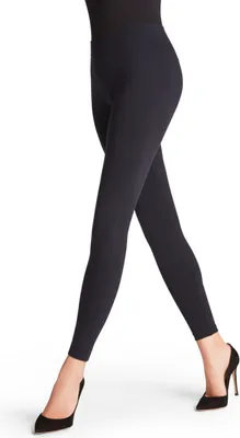 Produktbild von FALKE Damen Leggings Seamless W LE blickdicht einfarbig 1 Stück, Blau (Marine 6179), XL 46-48 – Blau Marine 6179