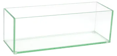 Glasvase, rechteckig, 30 cm, klar, für Blumen & Deko