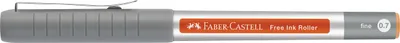 Obrázek produktu pro FABER-CASTELL 348115 FABER-CASTELL Free Ink Tintenroller grau 0,7 mm, Schreibfarbe: orange, 1 St.