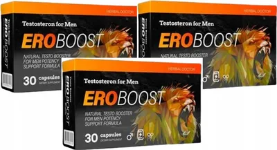Obrázek produktu pro 3x EROBOOST - taurin Selen Zinek Maca Ženšen Mace Ginkgo biloba