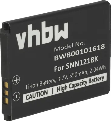 Produktbild von vhbw Akku kompatibel mit Motorola WX288, WX160, WX280, WX180, WX308, WX260, WX395, WX390 Handy Smartphone Telefon (550 mAh, 3,7 V, Li-Ion)