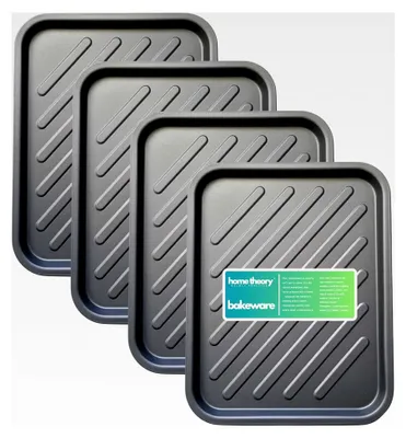 Produktbild von Backblech-Set, antihaftbeschichtet, spülmaschinengeeignet, 38 cm, 4 Stück