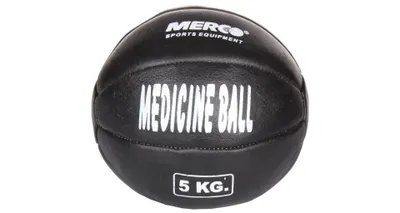 Obrázok produktu pre Black Leather kožený medicinální míč Hmotnost: 5 kg