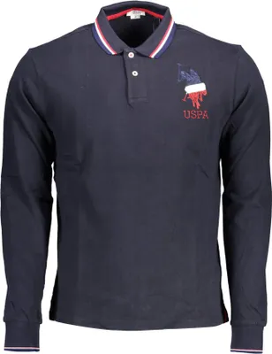 Zdjęcie produktu dla US POLO ASSN. Herren-Poloshirt mit langen Ärmeln, blau