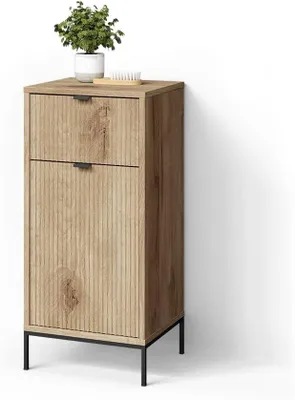Produktbild von Midischrank ATERNO, Viking Oak, 40 x 87 cm | mit Tür und Schublade