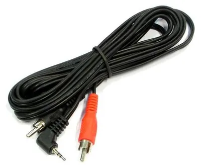 Produktbild von Vitalco Mikro-Klinke 2,5mm Kabel 2xRCA gewinkelt 5m
