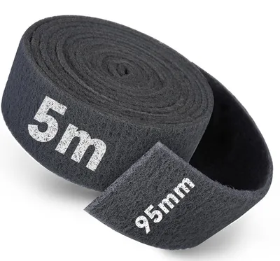 Image de Rouleau de tissu abrasif de 5 m x 95 mm, grain 1000, pour bois, acier inoxydable et métaux
