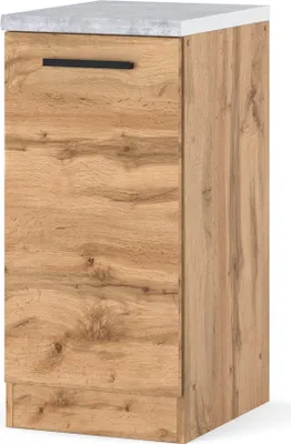 Zdjęcie produktu dla Szafka Kuchenna Stojąca Z Blatem Drewniana Modułowa Blande 40Cm Dąb Wotan
