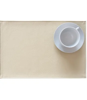 Produktbild von Monaco Sand 2er Set Tischsets in Lederoptik | Platzsets Beige 45x30cm