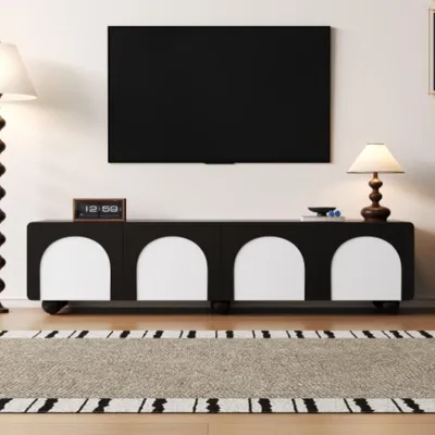 Obrázek produktu pro TV skříňka se dvěma zásuvkami,TV nábytek,TV stolek,TV skříňka 180 x 38 x 45 cm (D x Š x V)