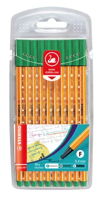 Obrázek produktu pro Fineliner - STABILO hrot 88 - balení 10 ks - zelený