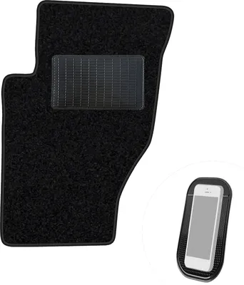 Produktbild von moto-MOLTICO Fahrer Fußmatte Auto Velours Fahrerseite Autoteppiche Schwarz Fahrermatte 1-teilig passend für Kia Sorento I 2002-2009