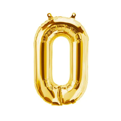 Produktbild von Folienballon Buchstabe O, gold, ca. 80 cm, für Luftbefüllung