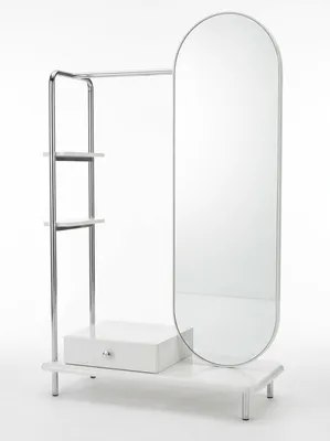 Immagine prodotto di Specchio moderno, bianco, comodo, confortevole, ideale per la camera da letto, pratico