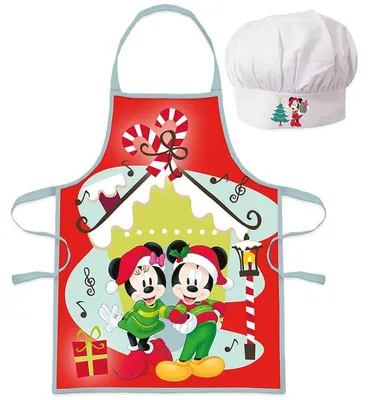 Productafbeelding van Disney Minnie & Mickey kinderschort Kerst