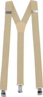 Produktbild von Fabio Farini - 1 Stück Schmales Y-Design mit 3cm Breite verstellbar mit extra starken Clipverschluss, Sand
