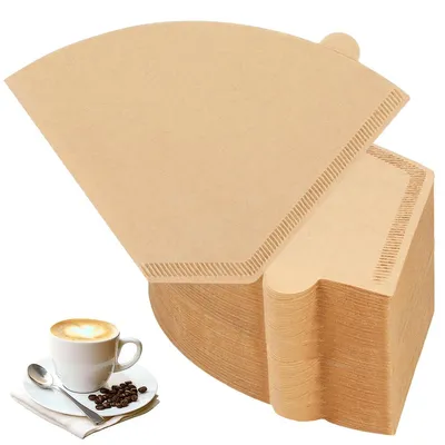 Kaffeefiltertüten Kegel, 200 Stück, ungebleicht, Größe 2, Papier