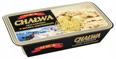 Zdjęcie produktu dla Chałwa sezamowa o smaku waniliowym MK 75 g