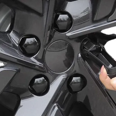 Productafbeelding van 20 universele wielmoerdoppen van 19 mm voor autowielen, met 1 klem