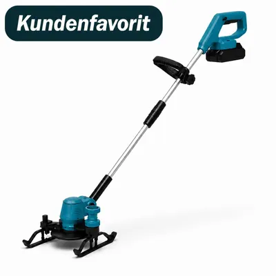 Produktbild von 4-in-1 Akku Rasentrimmer 21V, Leicht & Kraftvoll, mit 2 Akkus und Ladegerät, Kabelloser Kantenschneider, Blau