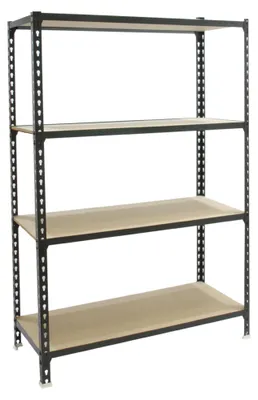 Immagine prodotto di Scaffale metallico MADERCLICK PLUS 4/500 1500 ANTRACITE/MADEIRA