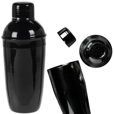 Obrázek produktu pro Vilde Shaker | Cocktail Shaker | Barmanský šejkr černý z oceli na nápoje Koktejly 0,6l