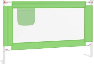 Image de vidaXL Barrière de sécurité pour enfants en bas âge Vert 120x25 cm Tissu