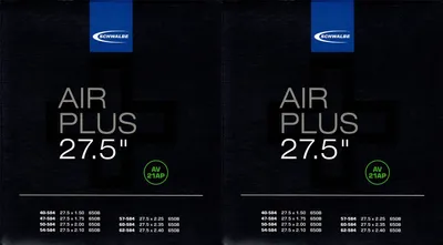 Produktbild von 2x Schwalbe Air Plus 27.5 Schlauch AV21AP Schrader Ventil Fahrrad Bicycle Tube