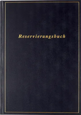 Produktbild von Buchkalender Reservierung A4 1 Tag/Seite Balacron schwarz 2023