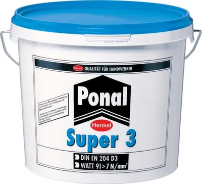 Produktbild von Ponal Wasserfest Super 3 Holzleim 10kg Eimer (F) Weißleim Henkel