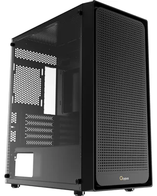 Image de Ocypus Gamma C50, tour mini, PC, noir, ITX, Micro ATX, ABS (acrylonitrile butadiène styrène), SPCC, verre trempé, gaming