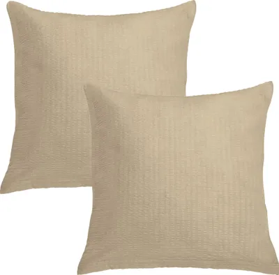 Produktbild von Erwin Müller Kuschelkissenbezug Wertingen" im 2er-Pack taupe 40x40 cm"