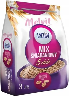 Zdjęcie produktu dla Melvit La Chef Mix Śniadaniowy 5 Zbóż 3 Kg