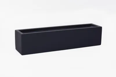 Produktbild von VIVANNO Blumenkasten Fiberglas FLOBO Kasten, Anthrazit matt - 80x17x15 cm